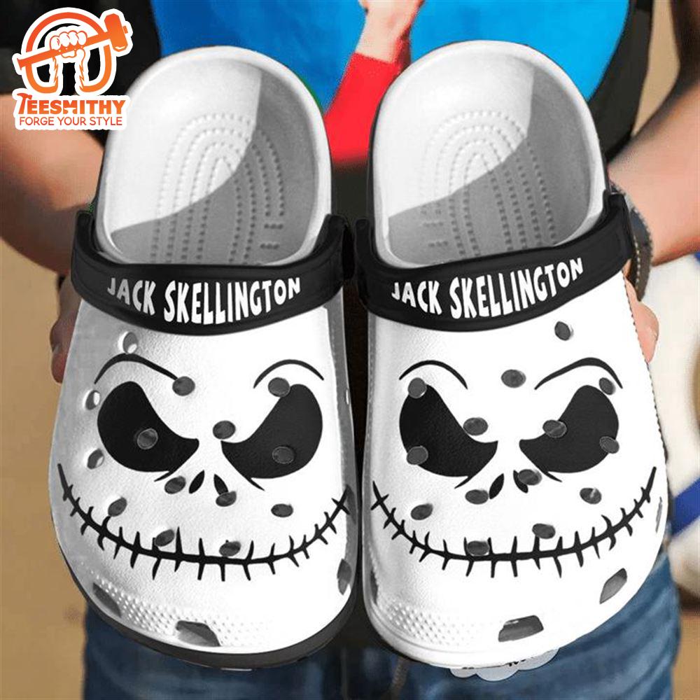 Jack Skellington Cartoon Halloween Shoes Clogs Custom Name For Men Women And Kids