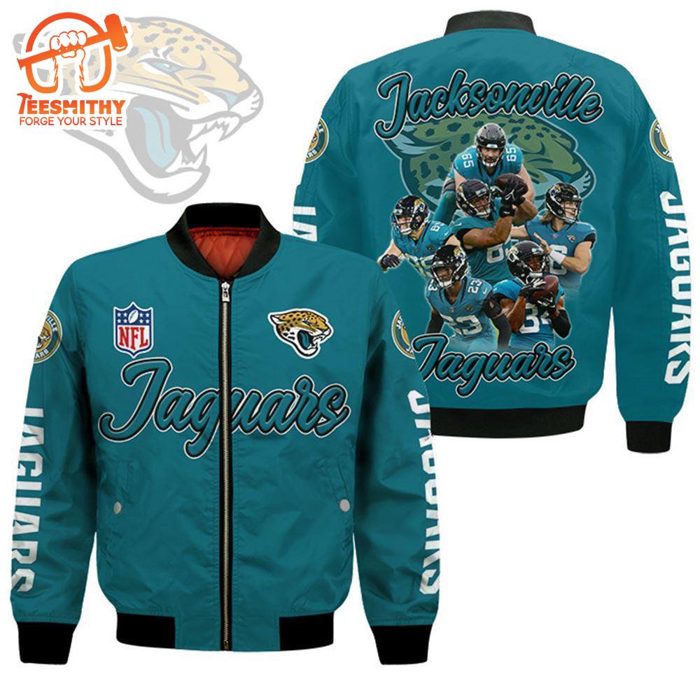 Jacksonville Jaguars Players Nfl Bomber Jacket  Gift For Fans