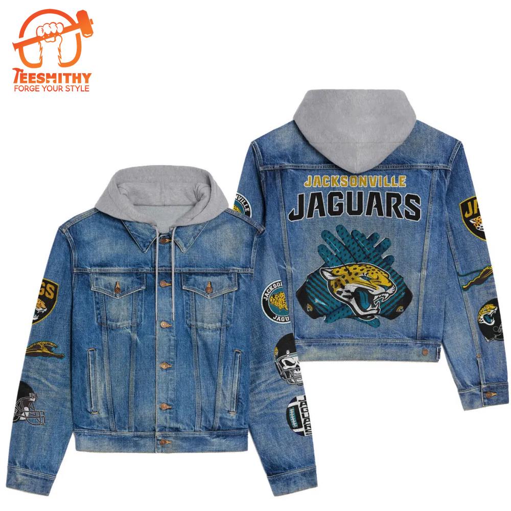 Jacksonville Jaguars Premium Hooded Denim Jacket