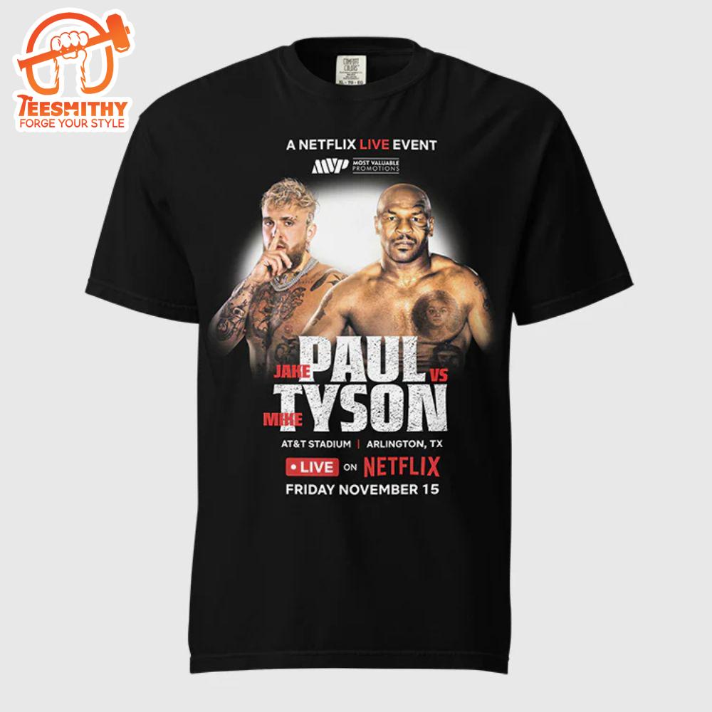 Jake Paul Vs. Mike Tyson Live Event T-Shirt