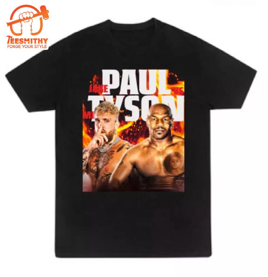 Jake Paul Vs Mike Tyson T Shirt New 2024 Boxing T-Shirt