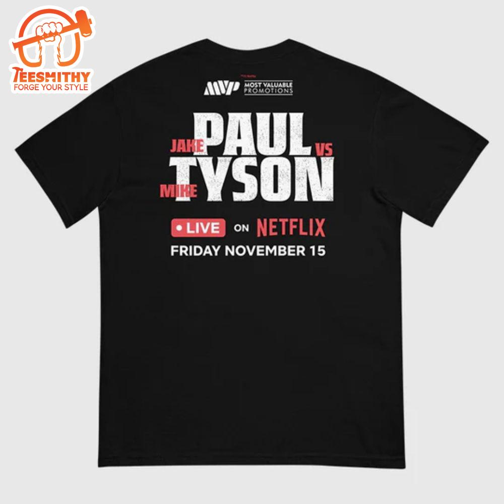 Jake Paul Vs. Mike Tyson Team Paul Comfort Colors T-Shirt 1