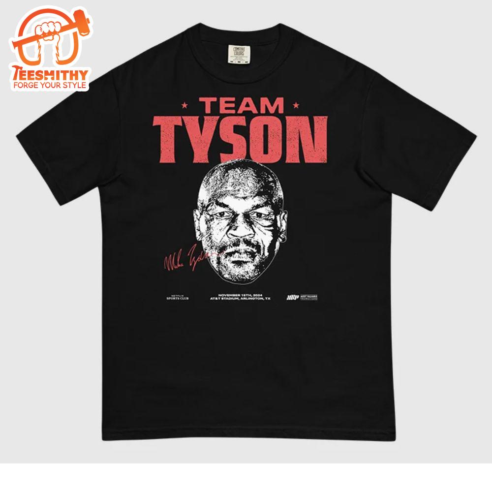 Jake Paul Vs. Mike Tyson Team Tyson Comfort Colors T-Shirt