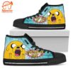 Jake The Dog Sneakers Adventure Time High Top Shoes Idea Gift