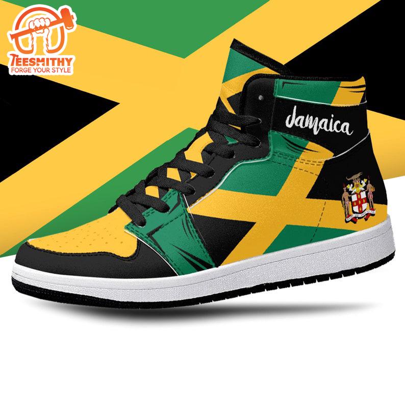 Jamaica Flag JD1 Sneakers Custom Country