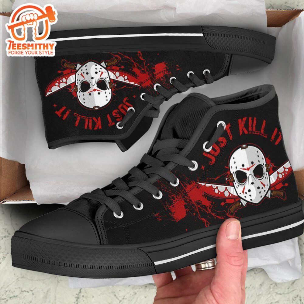 Jason Voorhees High Top Shoes Custom Just Kill It Horror Sneakers