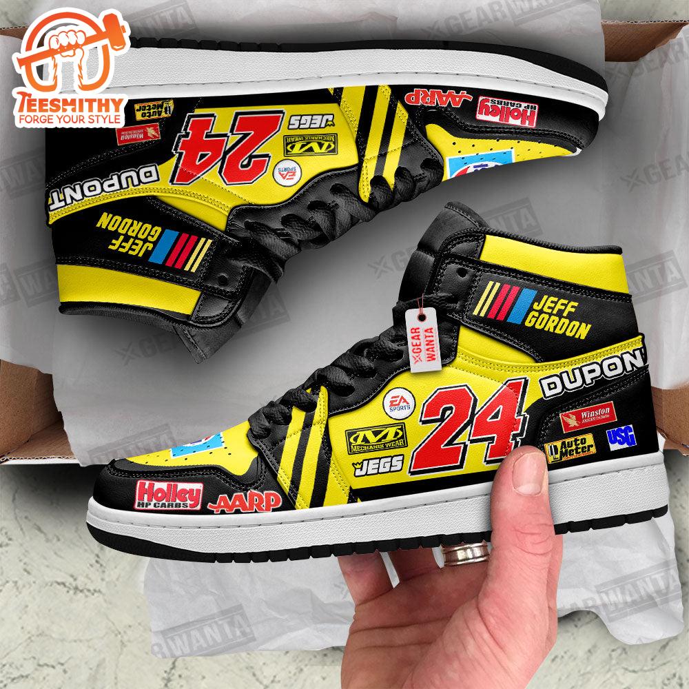 Jeff Gordon Air Jordan 1 Shoes Custom #24 Retro Sneakers