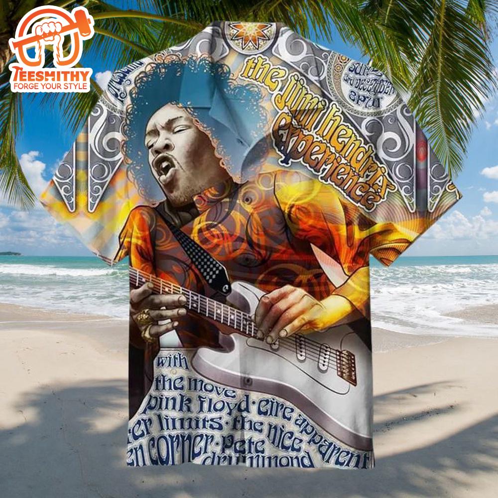 Jimi Hendrix Artistic Portrait Hawaiian Shirt