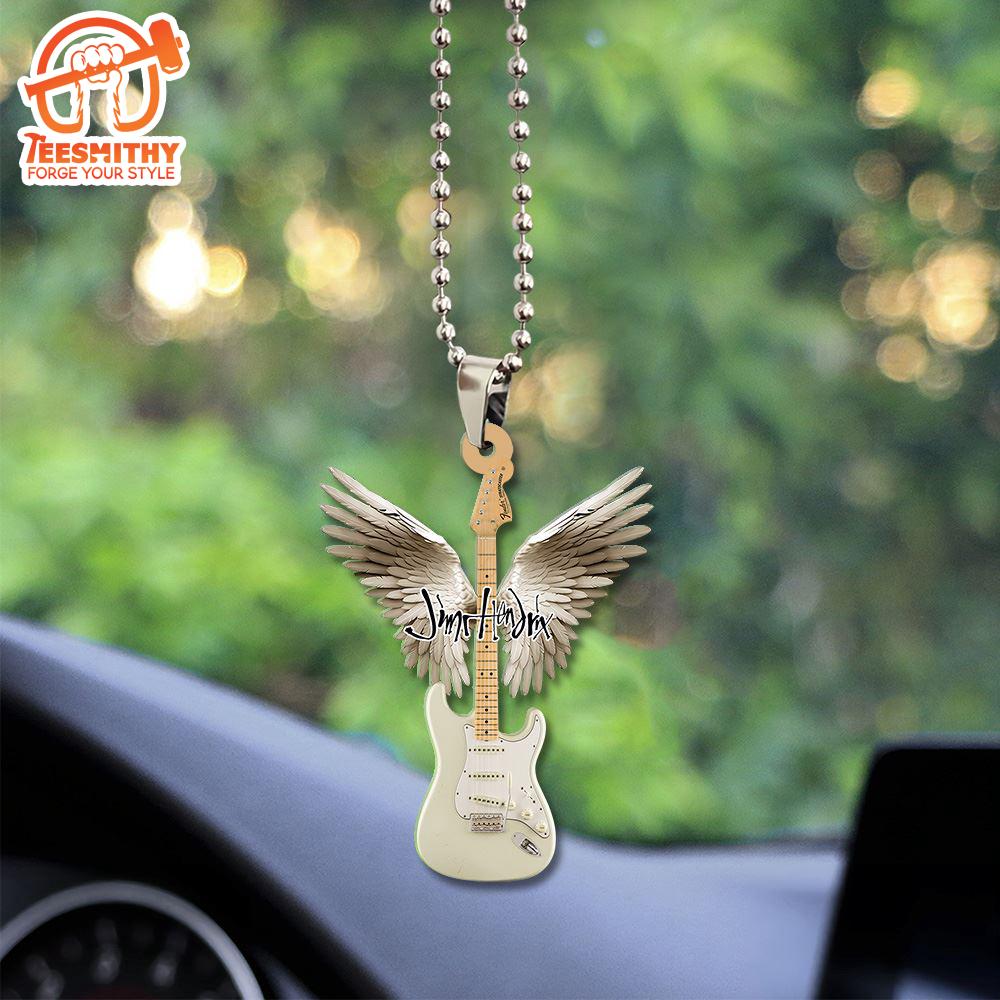 Jimi Hendrix Custom Shape 2-sided Acrylic Car Ornament