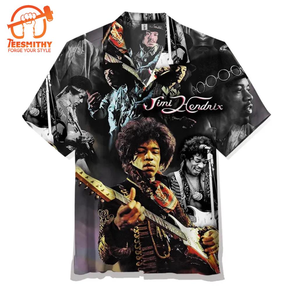 Jimi Hendrix Legendary Moments Collage Hawaiian Shirt