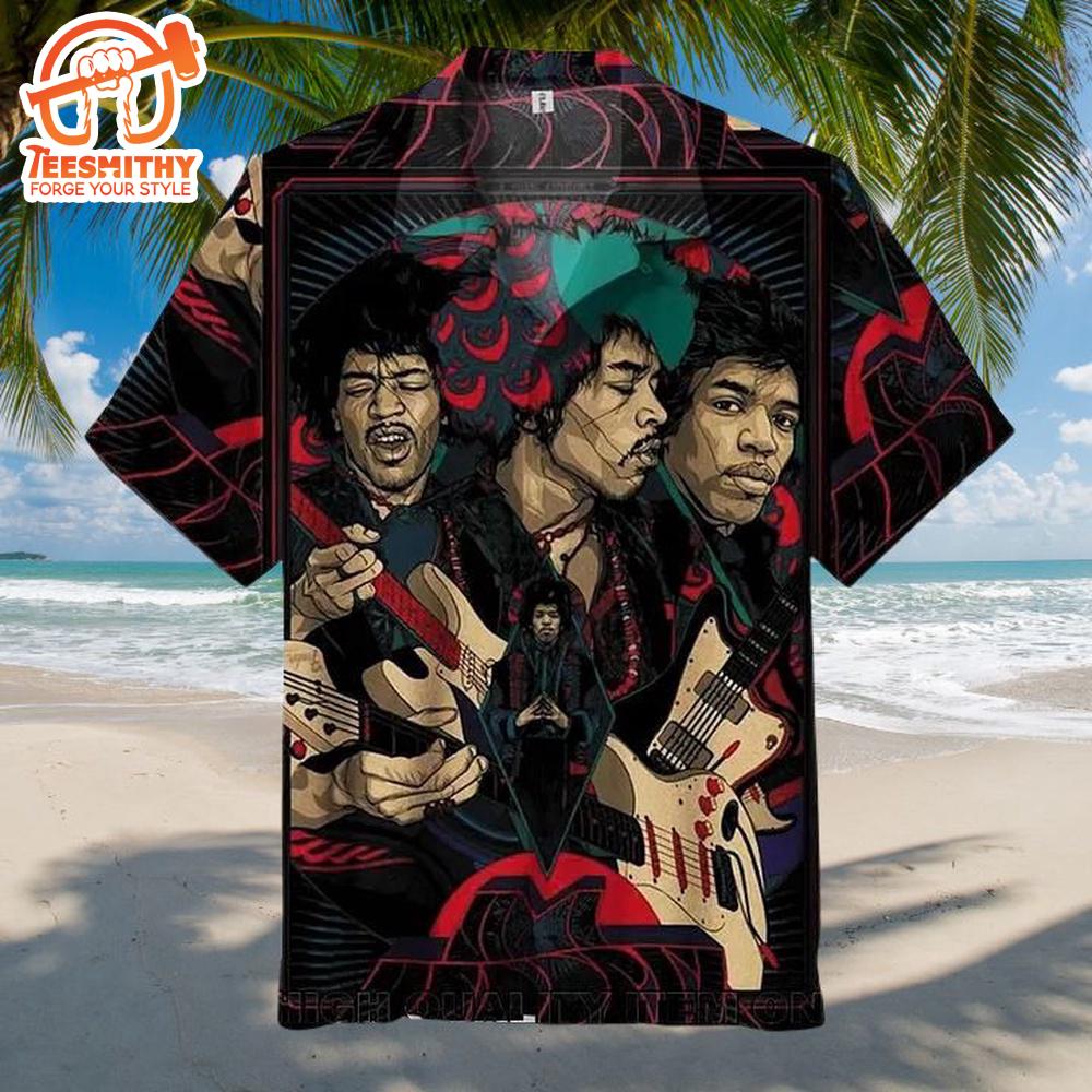 Jimi Hendrix Multi-Image Hawaiian Shirt