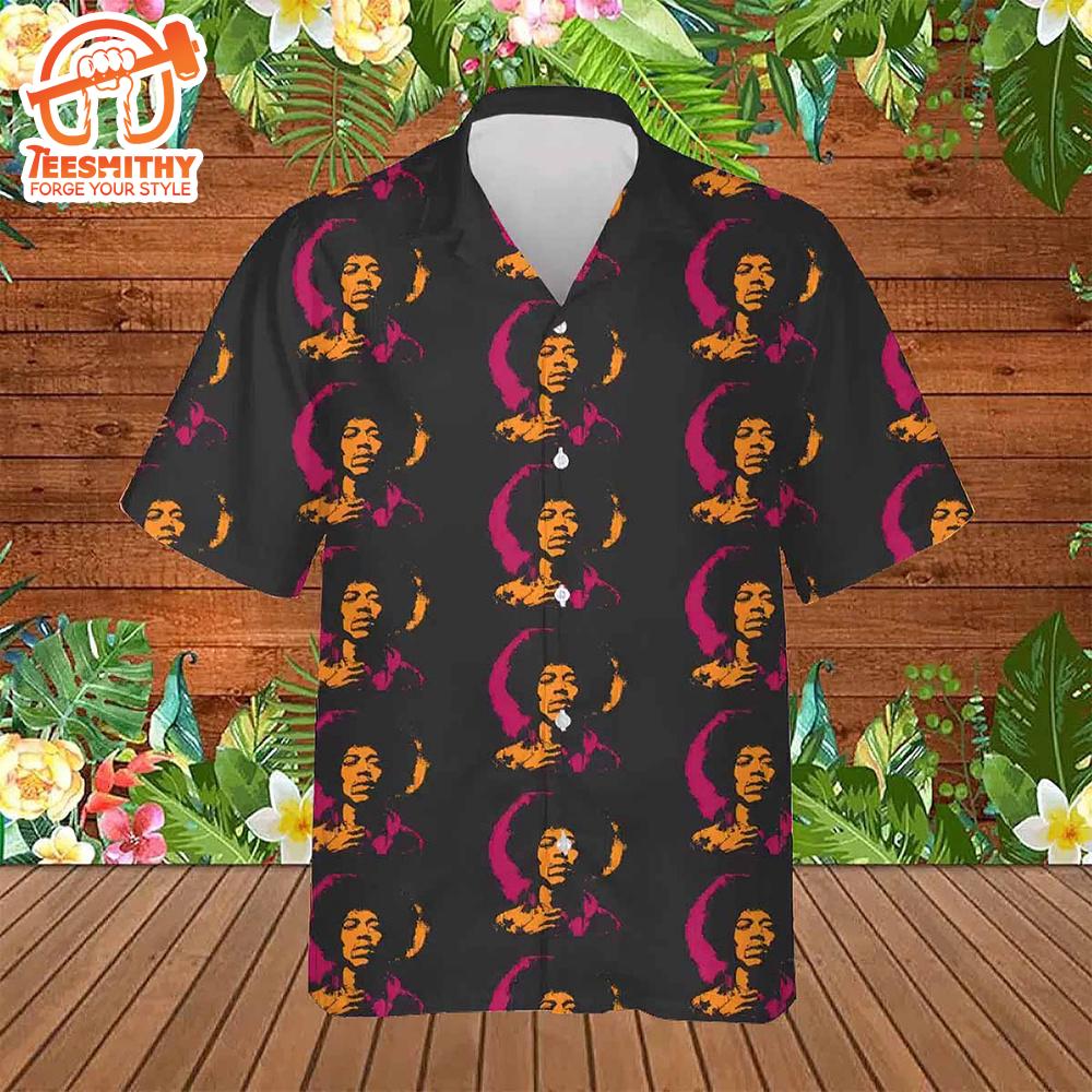 Jimi Hendrix Psychedelic Groove Hawaiian Shirt