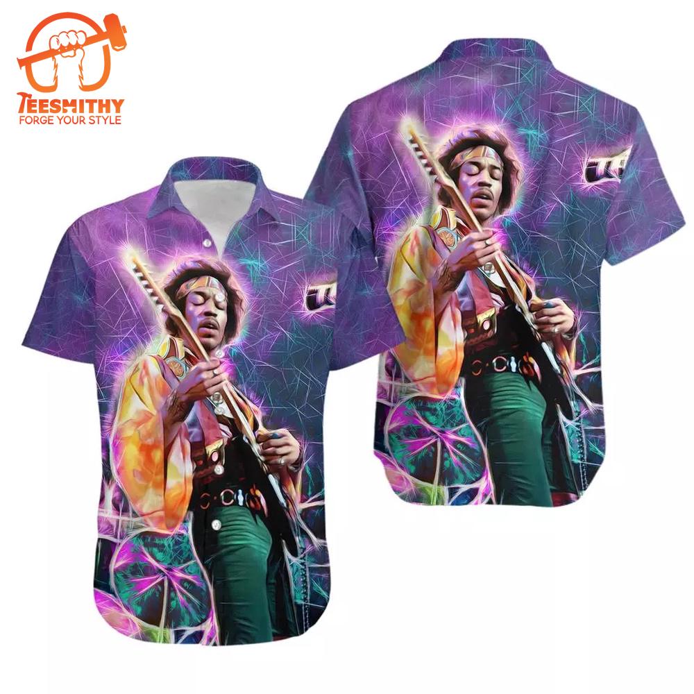 Jimi Hendrix Solo Rock Music Hawaiian Shirt