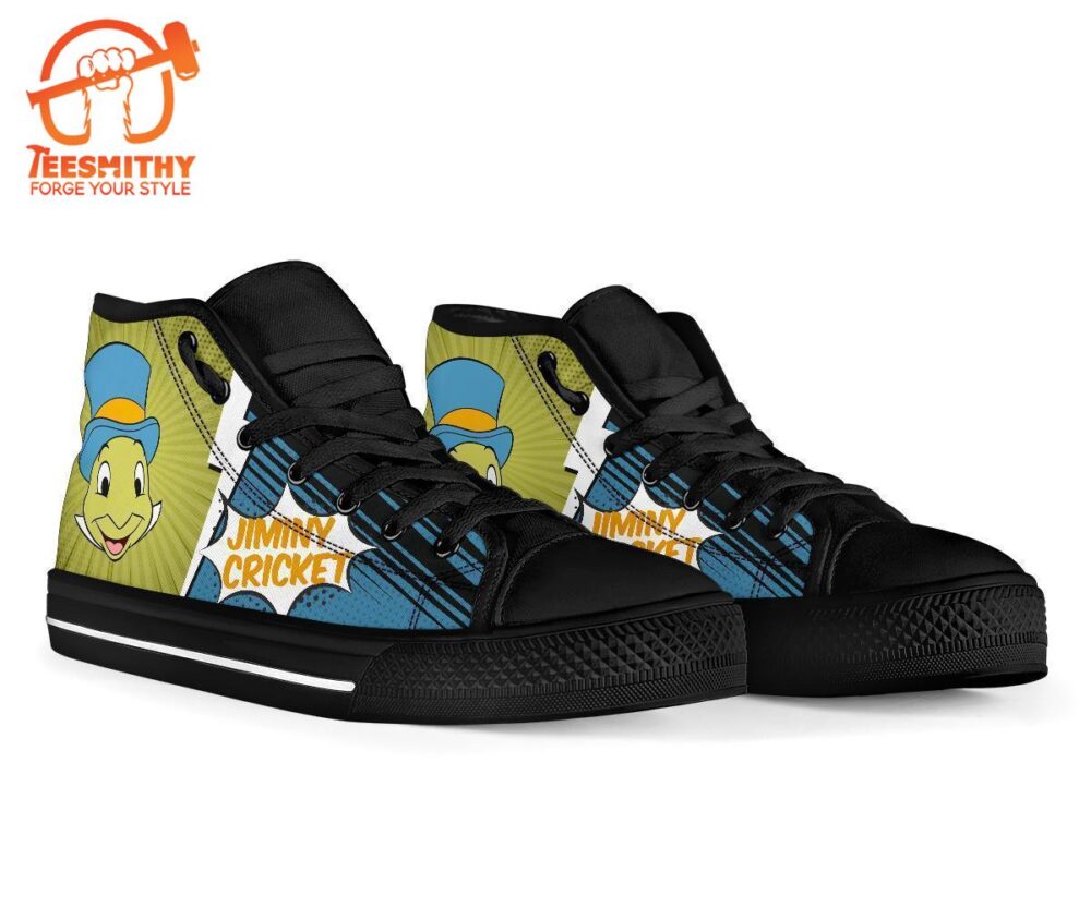 Jiminy Cricket Sneakers Fan High Top Shoes Gift