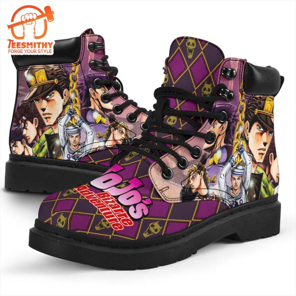 Jotaro Kujo Boots Custom JoJo’s Bizarre Adventure Shoes Fan