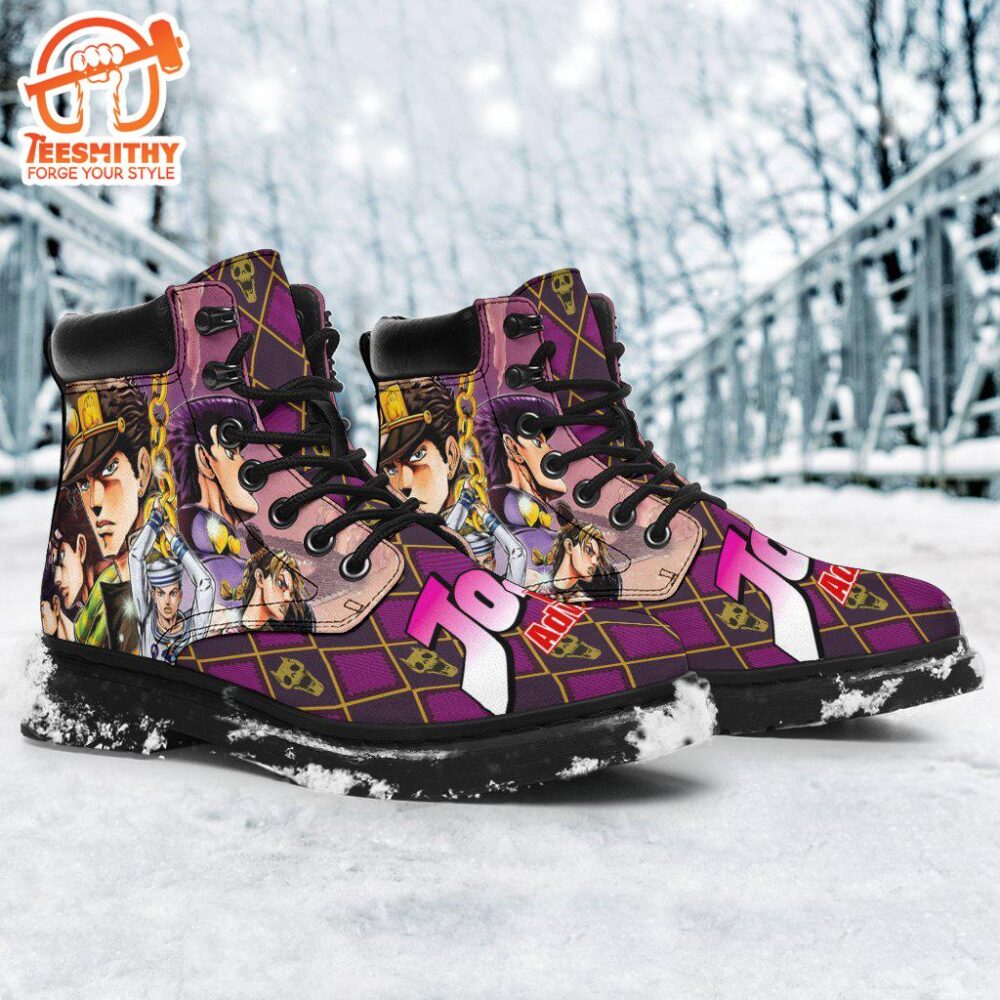 Jotaro Kujo Boots Custom JoJo’s Bizarre Adventure Shoes Fan