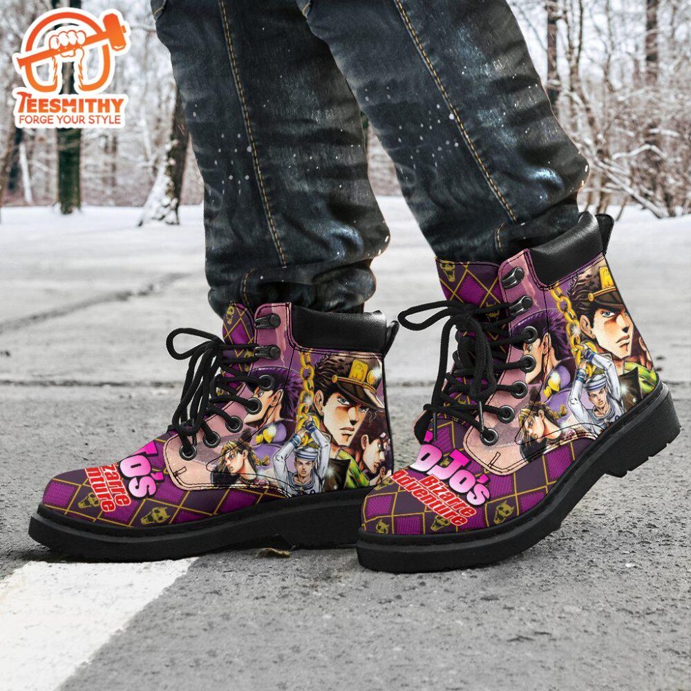 Jotaro Kujo Boots Custom JoJo’s Bizarre Adventure Shoes Fan