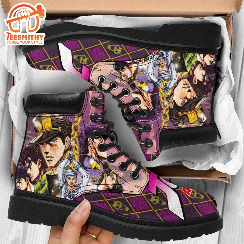 Jotaro Kujo Boots Custom JoJo’s Bizarre Adventure Shoes Fan