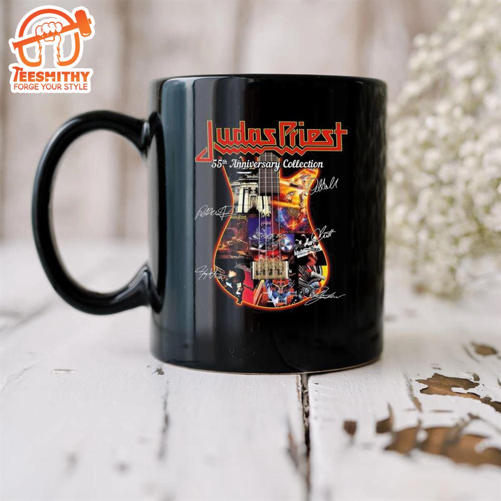 Judas Priest Band 55th Anniversary Collection Guitar Signatures Mug