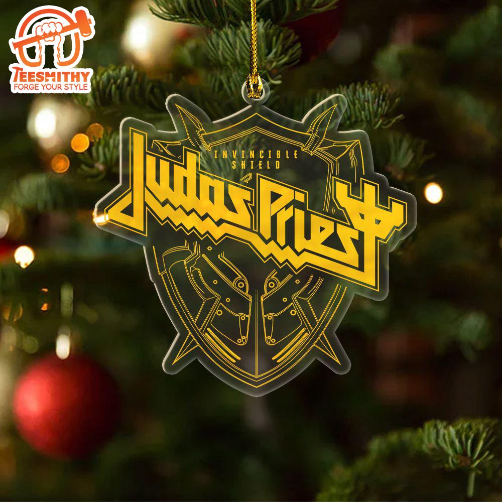 Judas Priest Custom Shape Clear 1-sided Acrylic Ornament