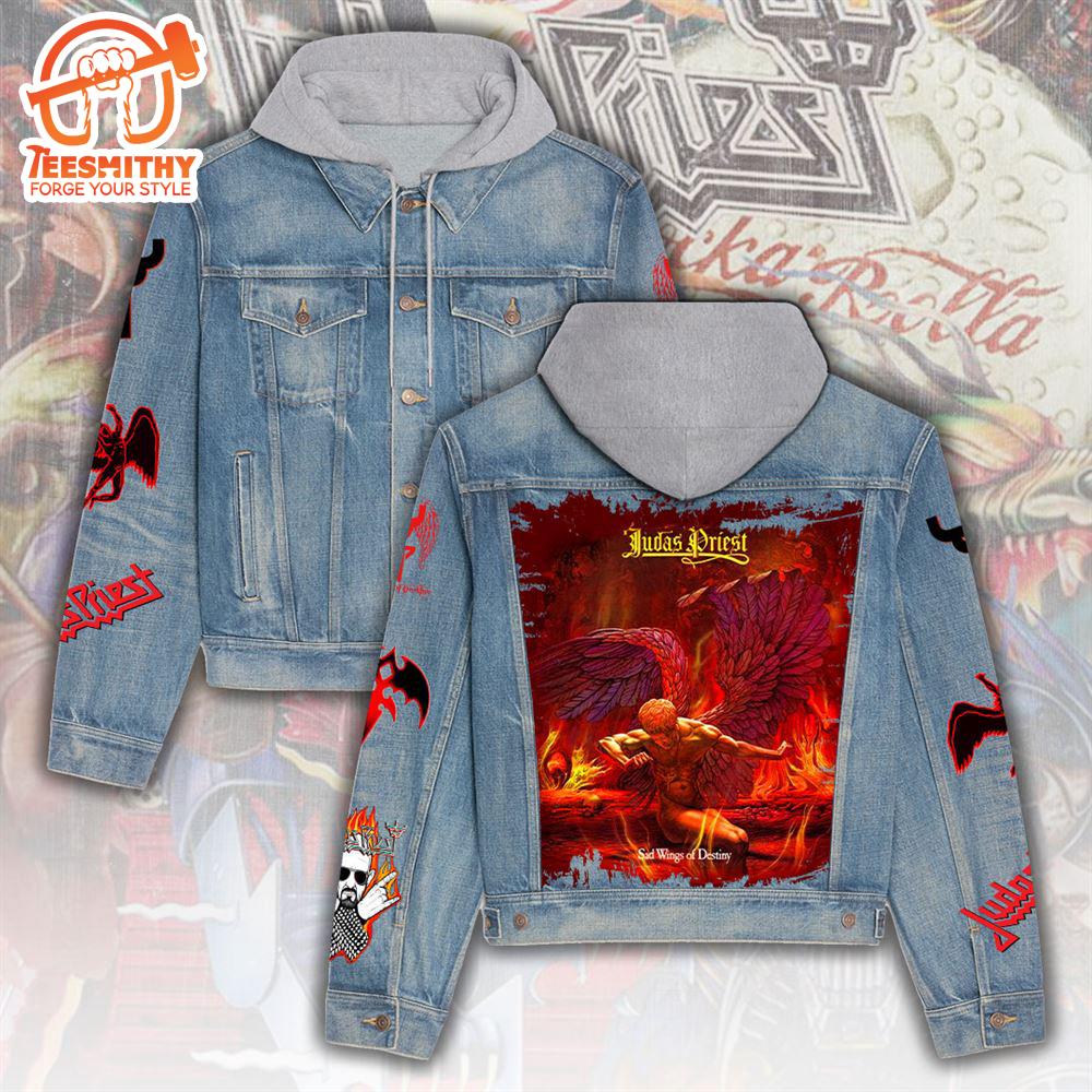 Judas Priest Women’s Gift Christmas Denim Hood Jacket For Fans