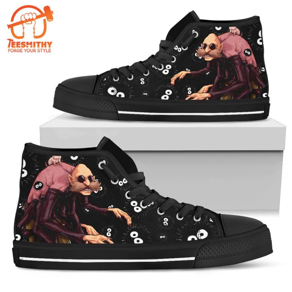 Kamaji Spirited Away Sneakers Ghibli High Top Shoes Custom