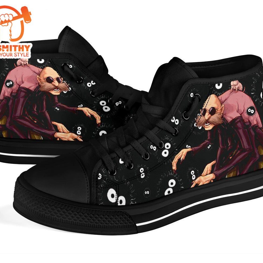 Kamaji Spirited Away Sneakers Ghibli High Top Shoes Custom