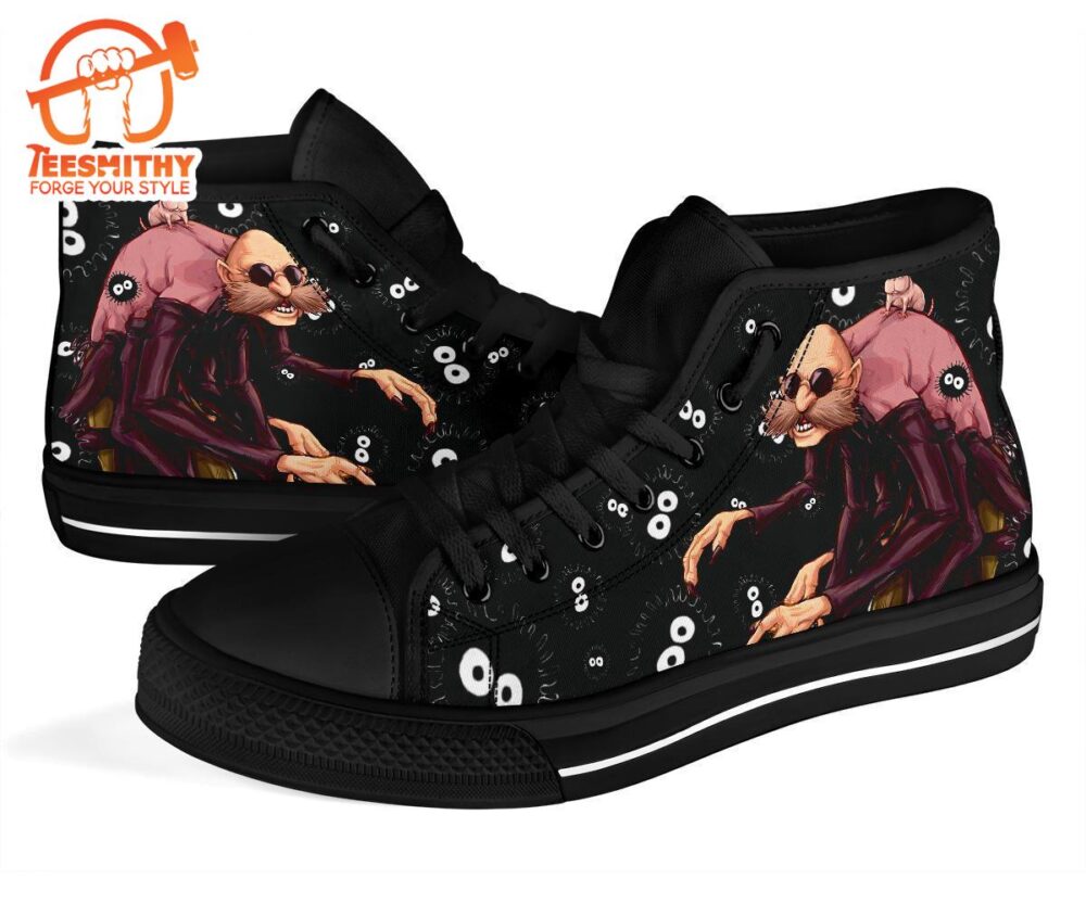 Kamaji Spirited Away Sneakers Ghibli High Top Shoes Custom