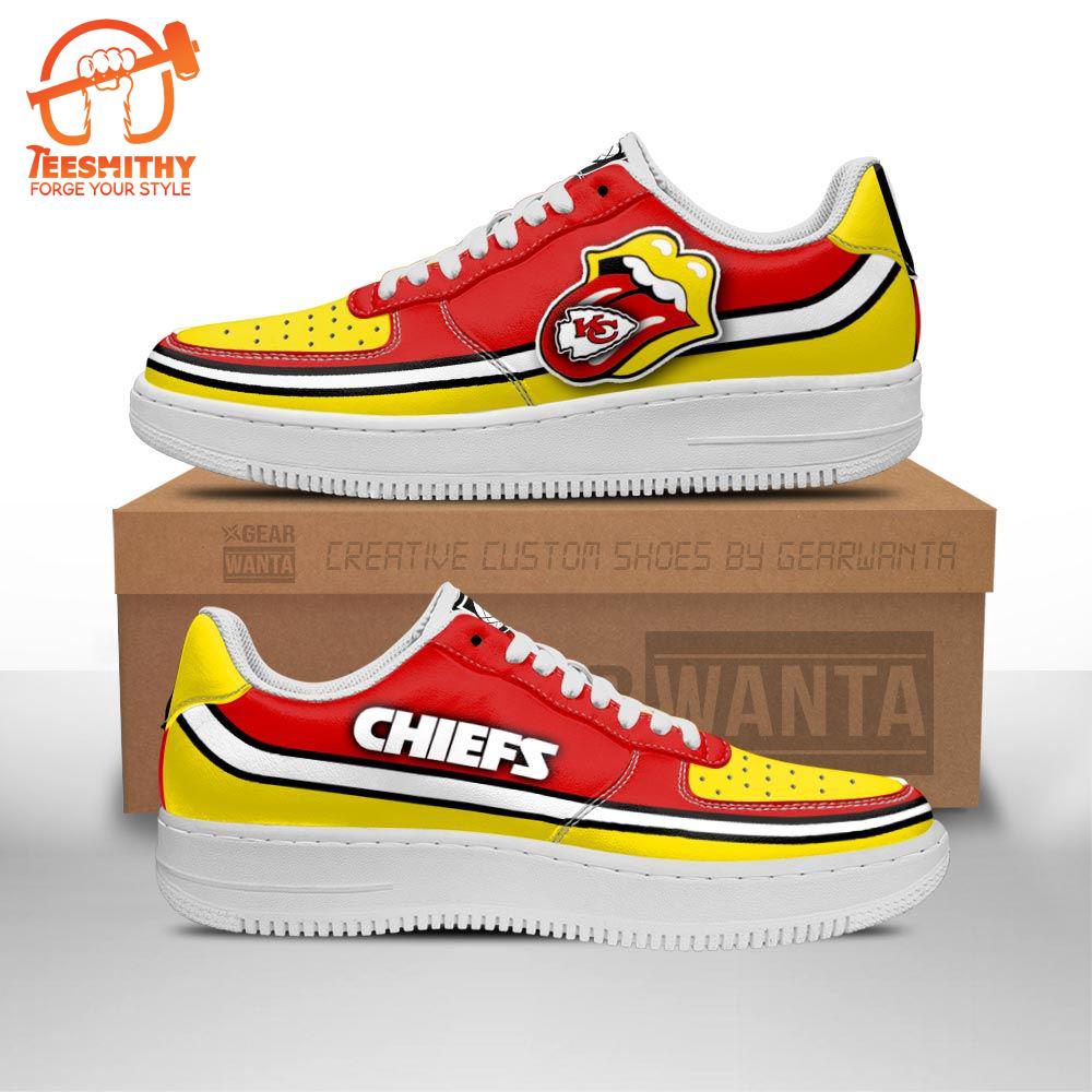 Kansas City Chiefs Air Sneakers Custom Force Shoes Sexy Lips For Fans  Gift For Christmas