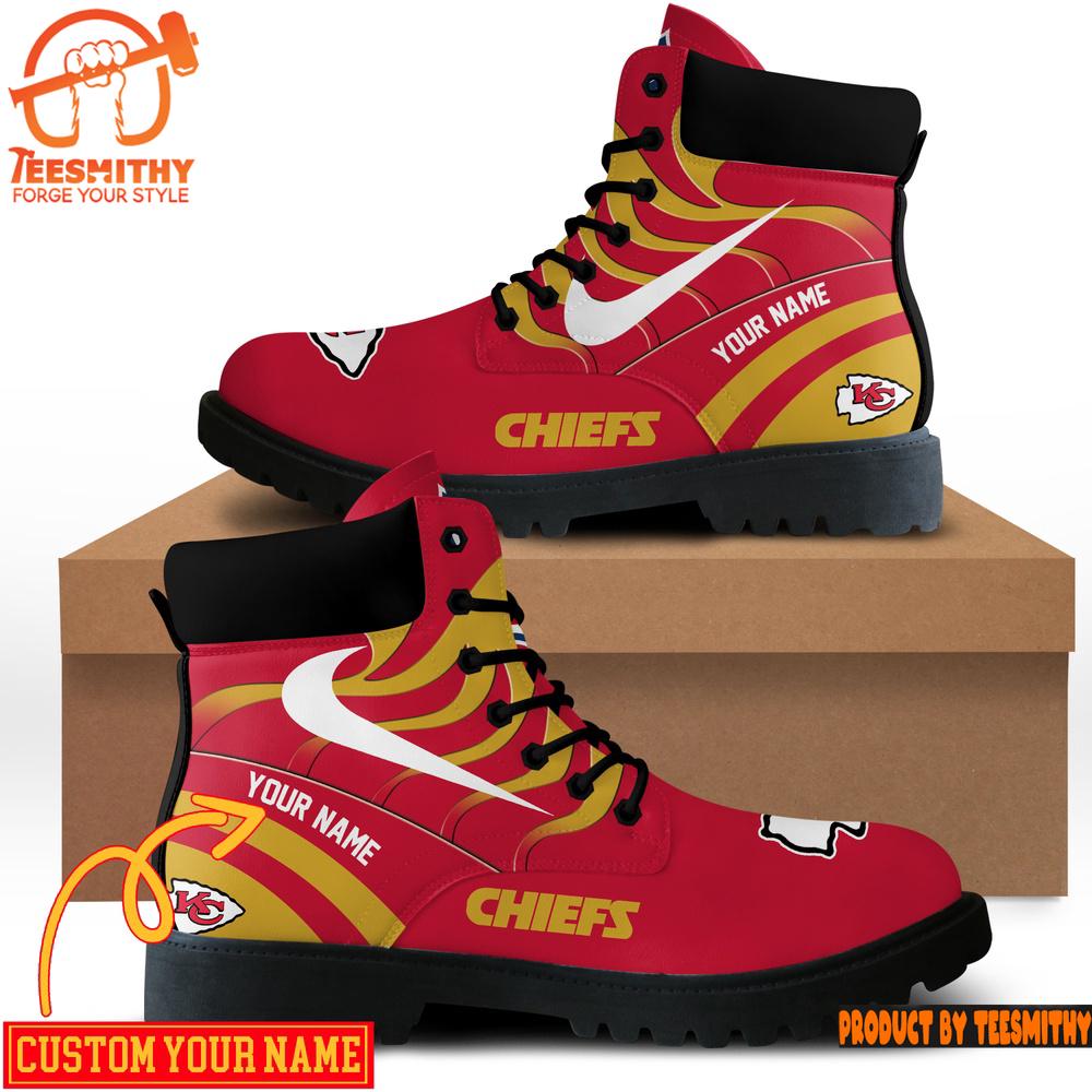 Kansas City Chiefs Custom Boots Shoes Idea Gift For Fan