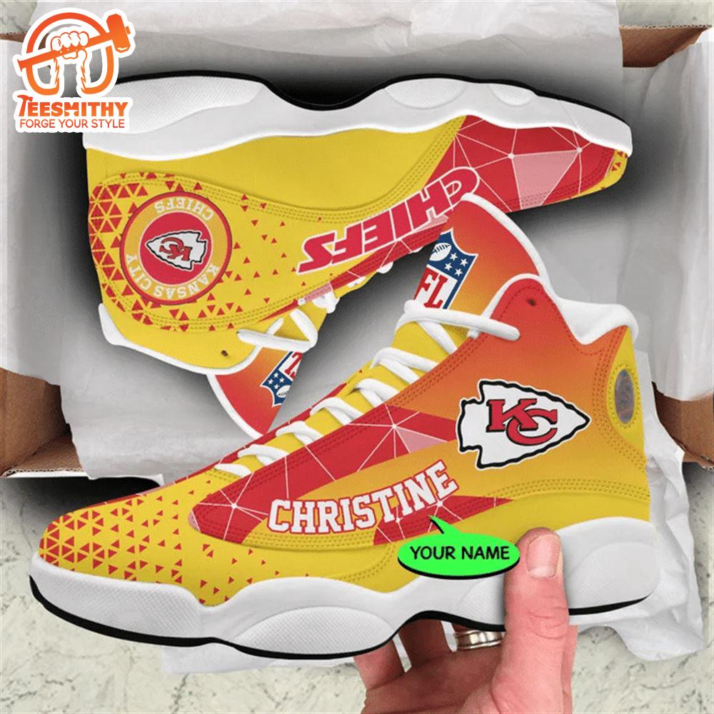 Kansas City Chiefs NFL Personalized Jordan 13 Shoes  Gift Christmas