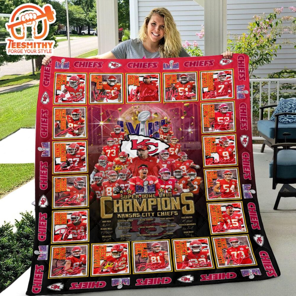 Kansas City Chiefs Quilt Blanket Christmas For Fan