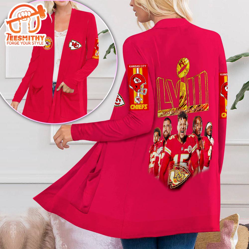 Kansas City Chiefs Women’s Patch Pocket Cardigan For Fans