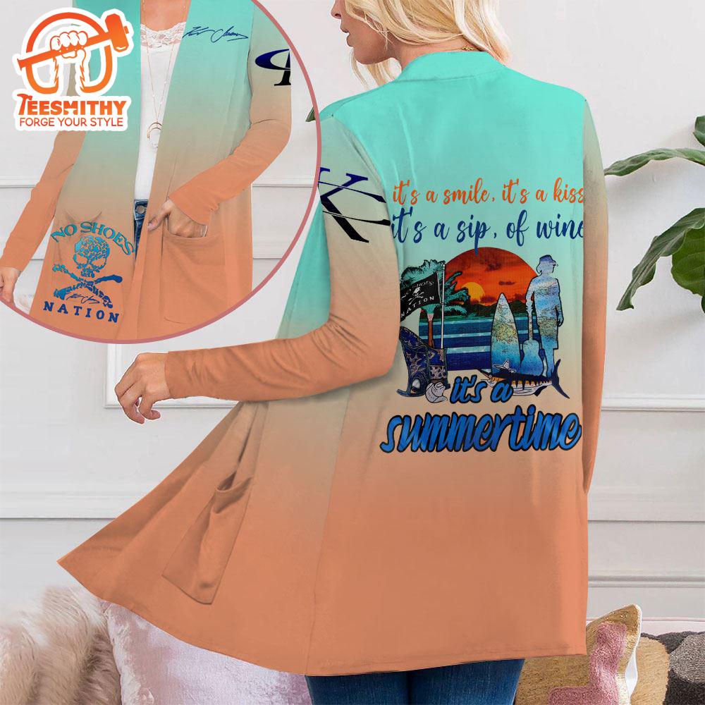 Kenny Chesney Women’s Patch Pocket Cardigan For Fans