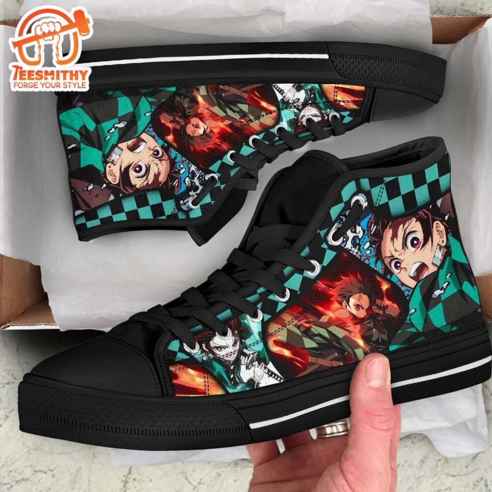 Kimetsu No Yaiba Sneakers Tanjro High Top Shoes