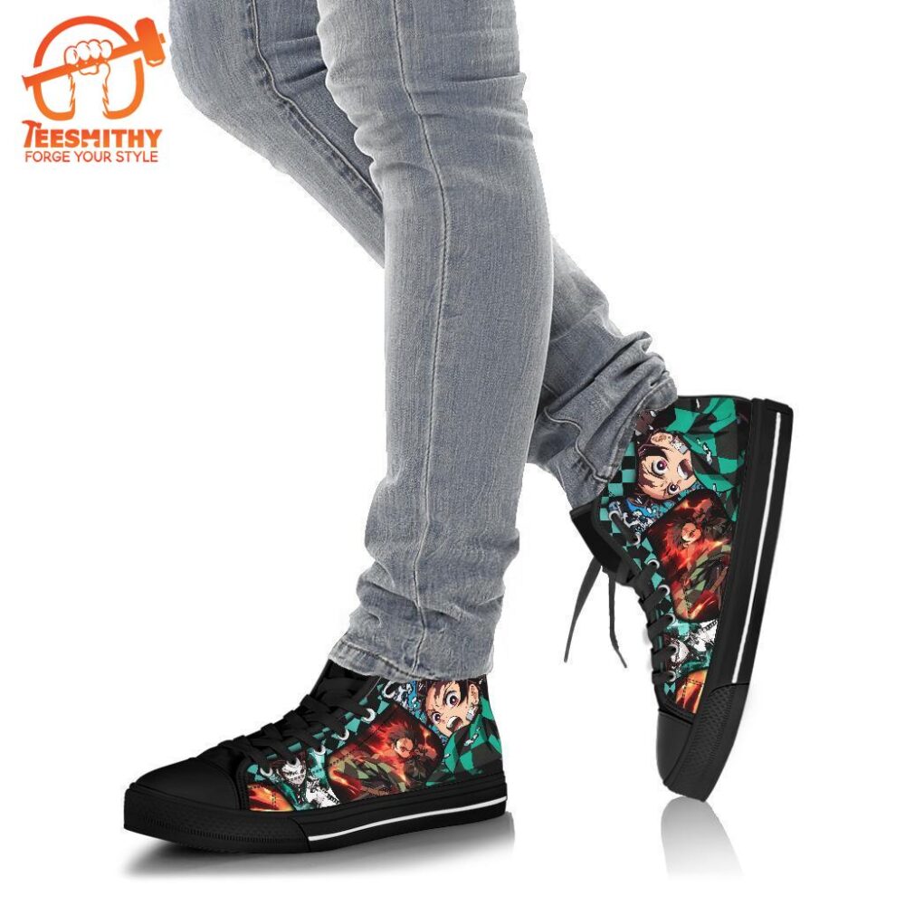 Kimetsu No Yaiba Sneakers Tanjro High Top Shoes