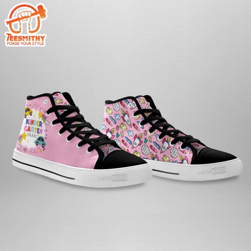 Kindergarten Squad Kindergarten Teacher High Top Shoes Custom