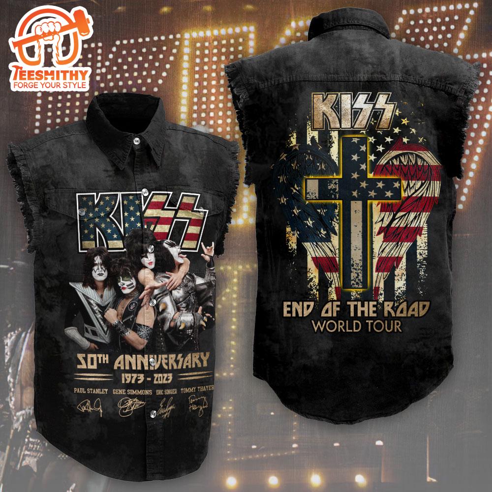 Kiss Alive Worldwide Tour Sleeveless Denim Shirt