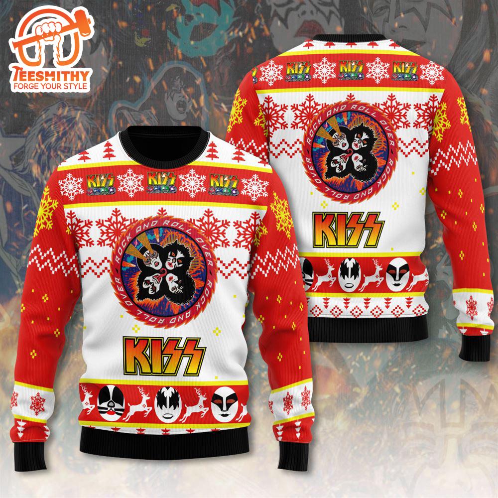 Kiss Band 3D Ugly Sweater Christmas For Fans