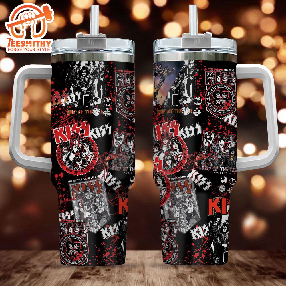 Kiss Band 40oz Stanley Tumbler For Fan Gift Christmas