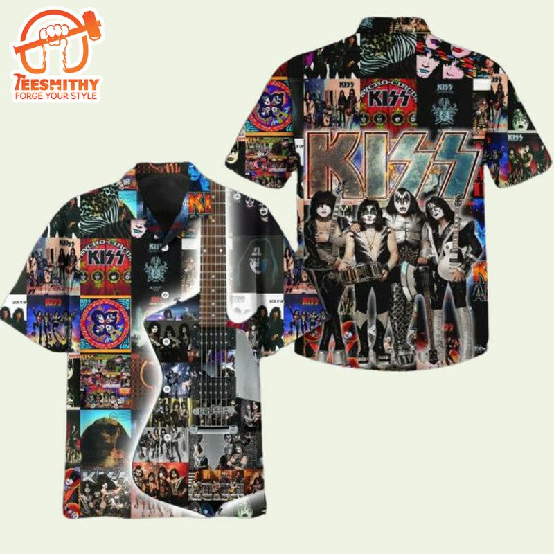 Kiss Band All Album Men’s Short Sleeve Aloha Shirts