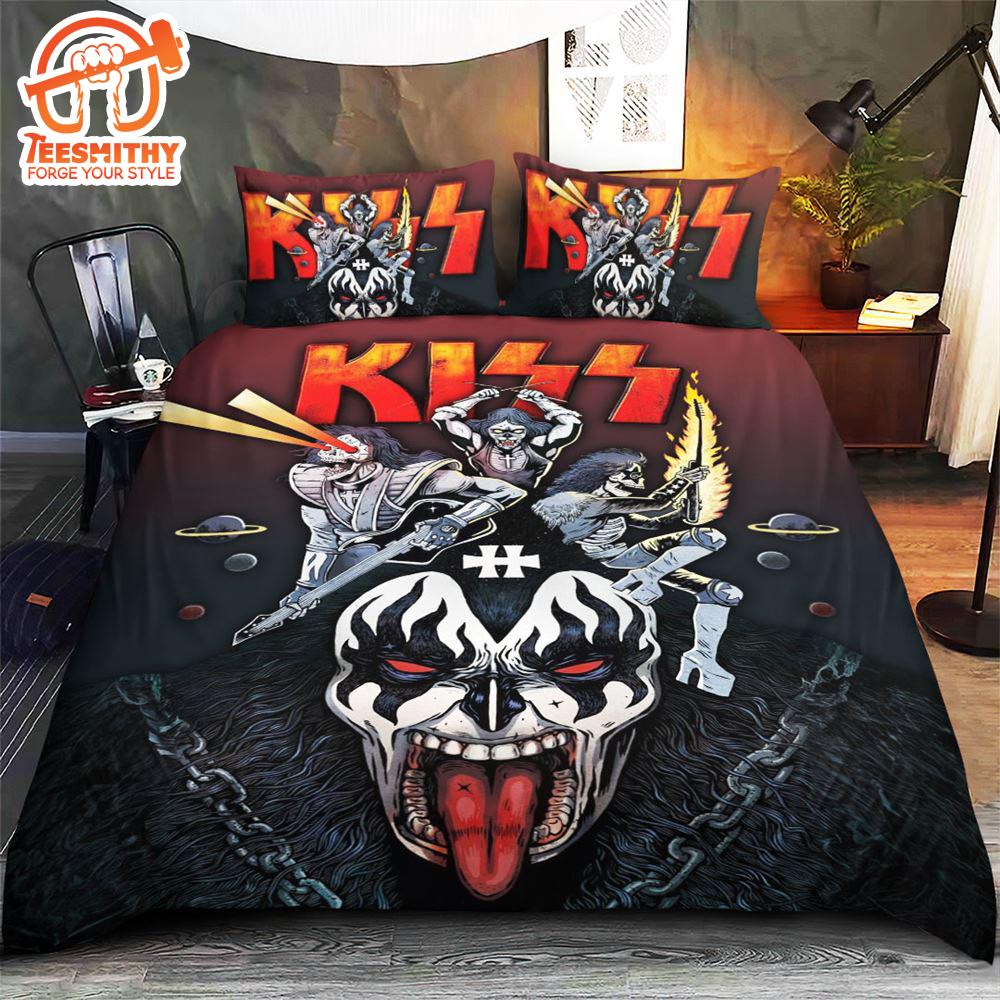 Kiss Band Bedding Set Merry Christmas Gift Fans