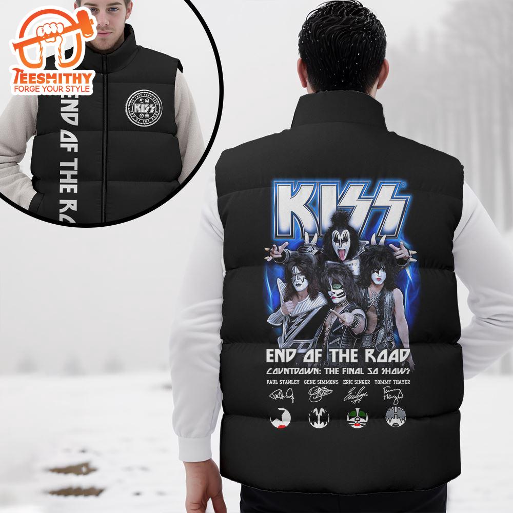 Kiss Band Blue 2D Sleeveless Jacket