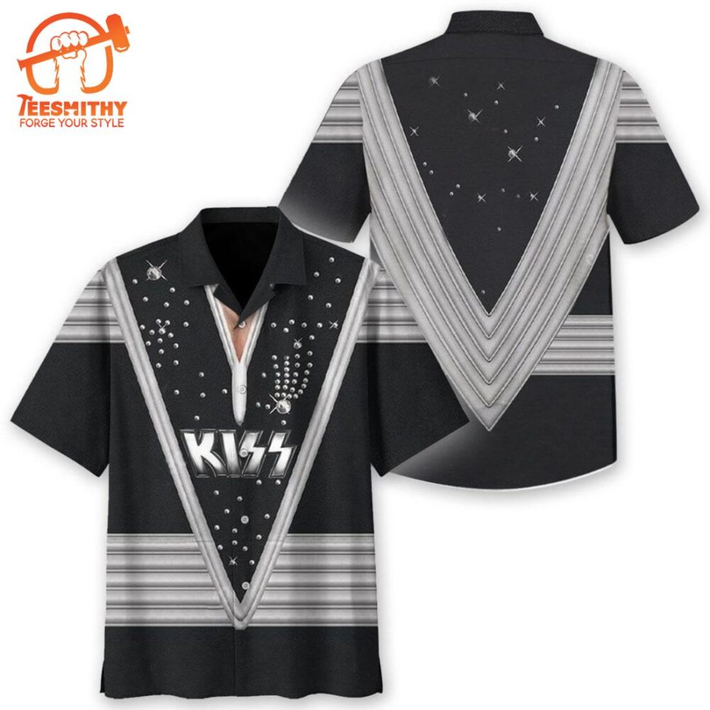 Kiss Band Cosplay Men’s Short Sleeve Aloha Shirts