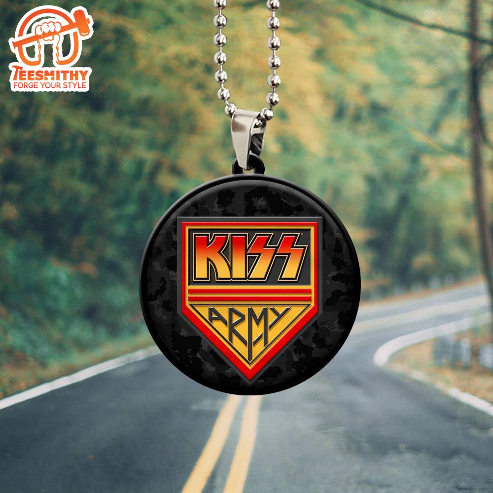 Kiss Band Custom Shape 2-sided Acrylic Car Ornament Gift For Xmas