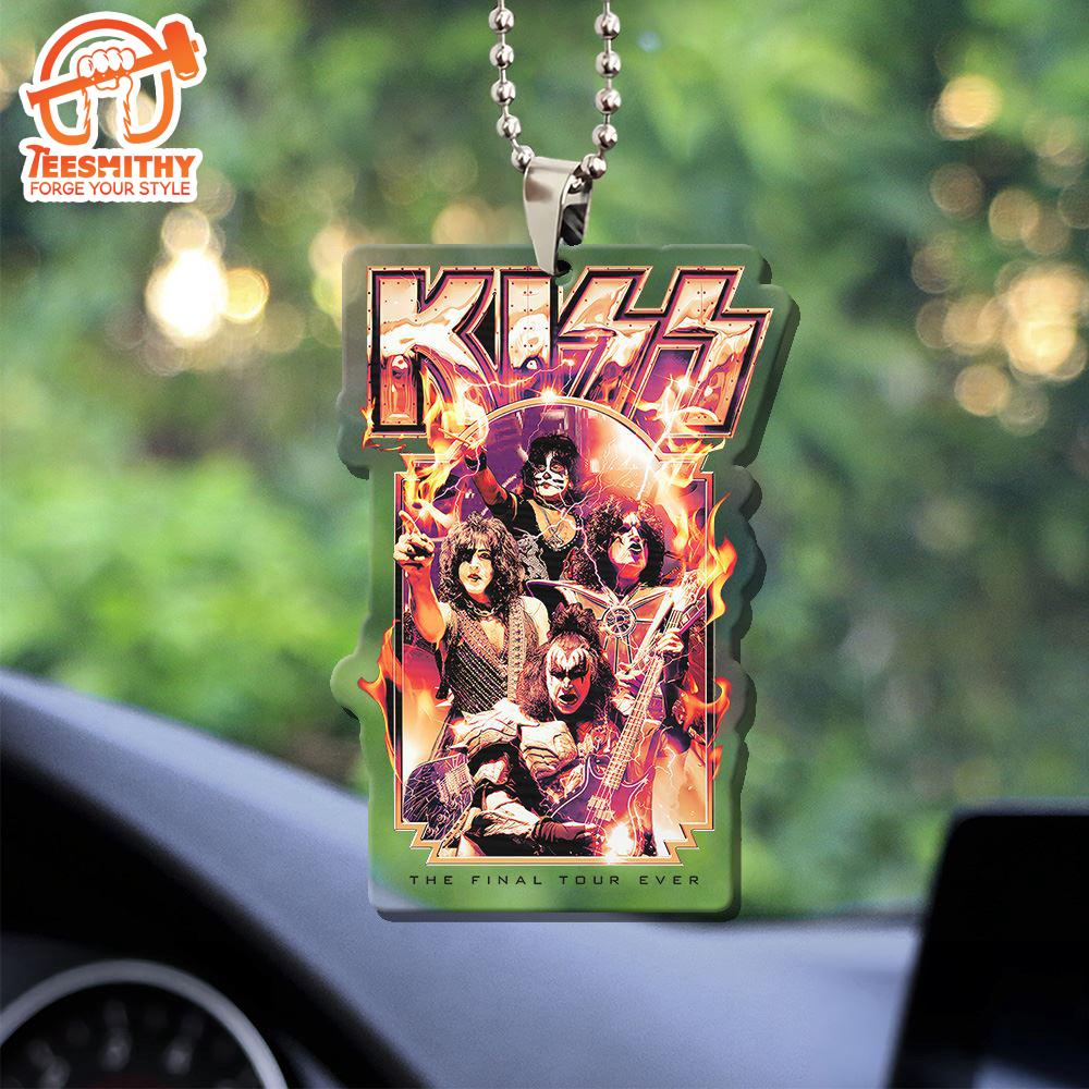 Kiss Band Decor Christmas Acrylic Car Ornament, Hanging Ornament