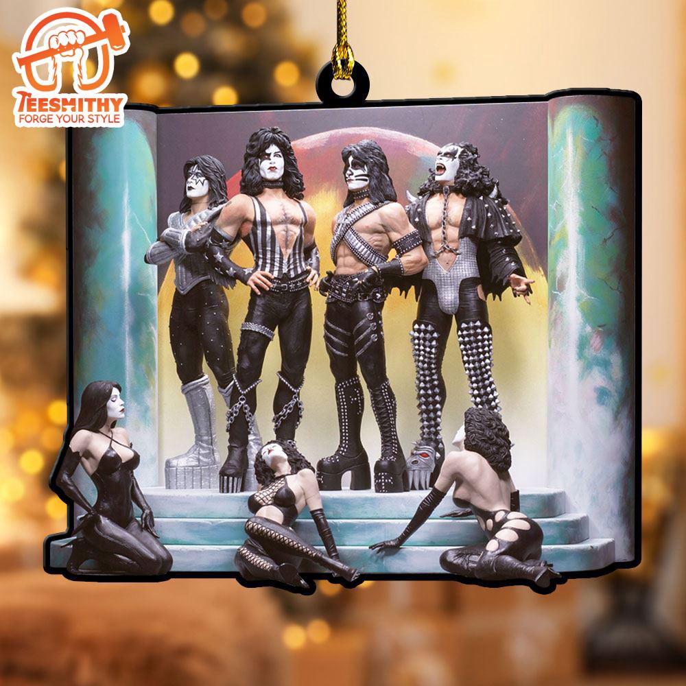 Kiss Band Decor Christmas  Acrylic Ornament Gift Xmas