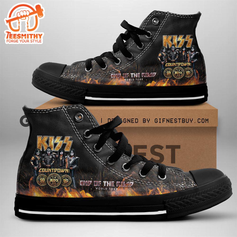 Kiss Band End Of The Road, Kiss Band High Top Shoes