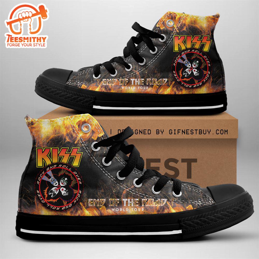 Kiss Band Fiery World Tour, Kiss Band High Top Shoes