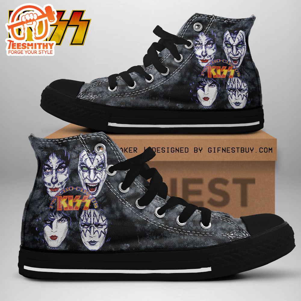 Kiss Band Psycho Cirous, Kiss Band High Top Shoes